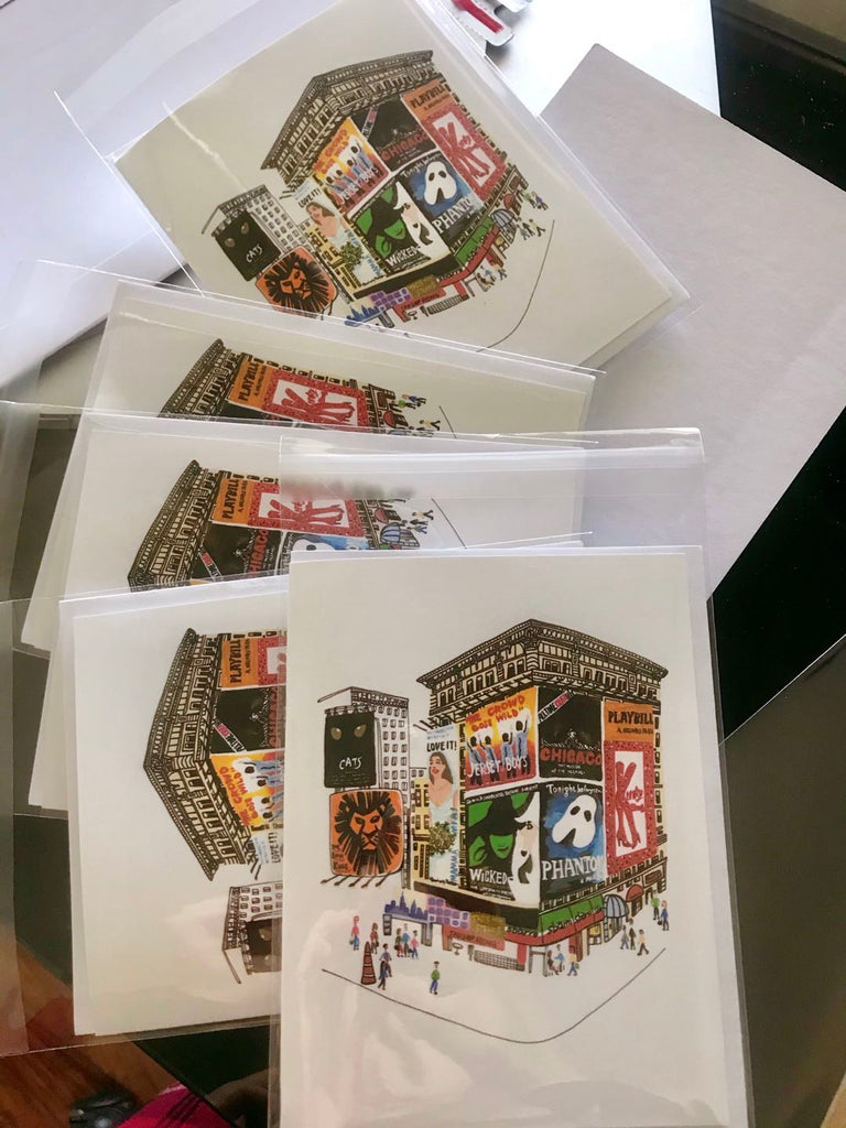 Broadway Show Time Greeting Card Set