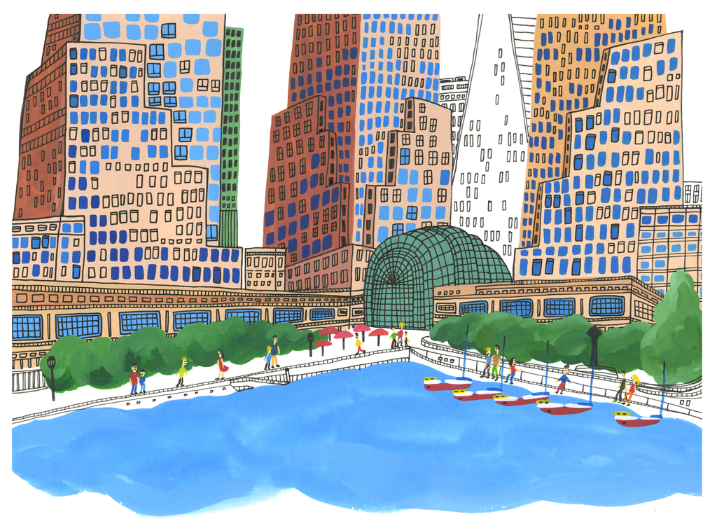 A Sunny Day at Battery Park